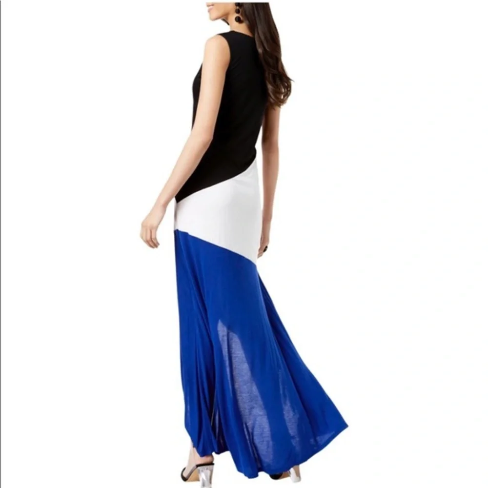 Women’s Hi Lo Dress Size Petite M Blue White Black